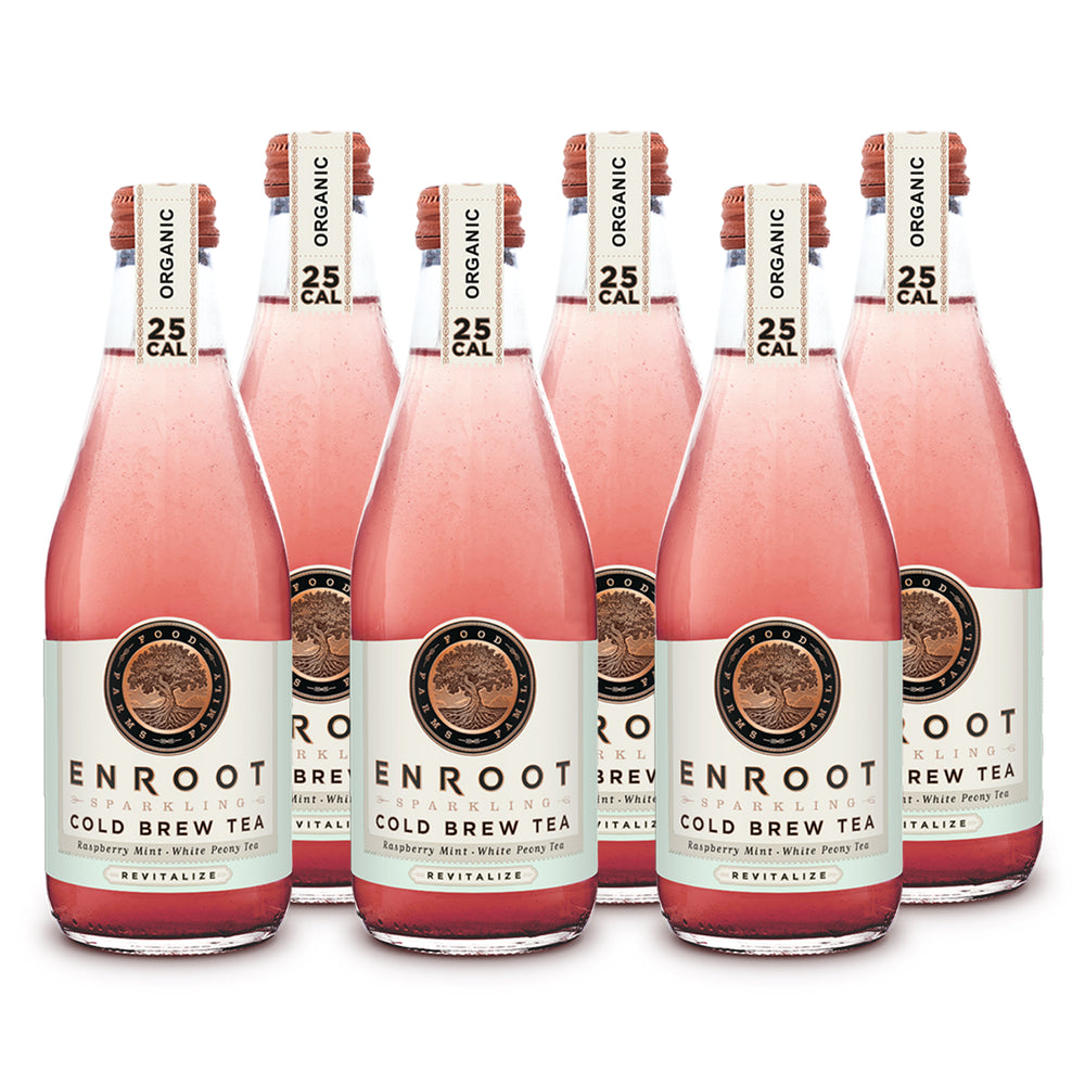 Raspberry Mint White Peony Tea 6 Pack (12oz bottles)